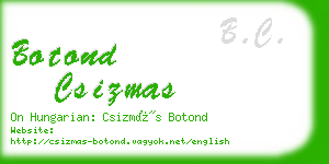 botond csizmas business card